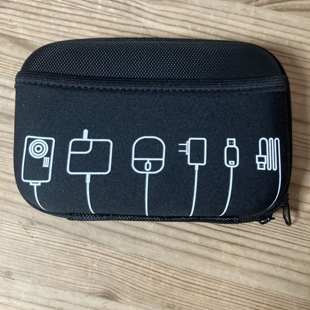 Travel Case for Charging Cables Accessories Structured Zip Organizer Storage USB